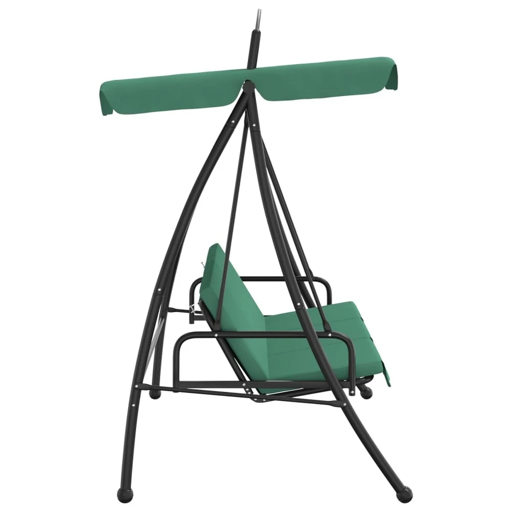VIDAXL Balancelle De Jardin Avec Auvent Vert 198 Cm Tissu Et Acier 4 VIDAXL Balancelle De Jardin Avec Auvent Vert 198 Cm Tissu Et Acier – Image 4