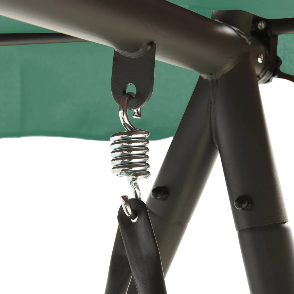 VIDAXL Balancelle De Jardin Avec Auvent Vert 198 Cm Tissu Et Acier 7 VIDAXL Balancelle De Jardin Avec Auvent Vert 198 Cm Tissu Et Acier – Image 7