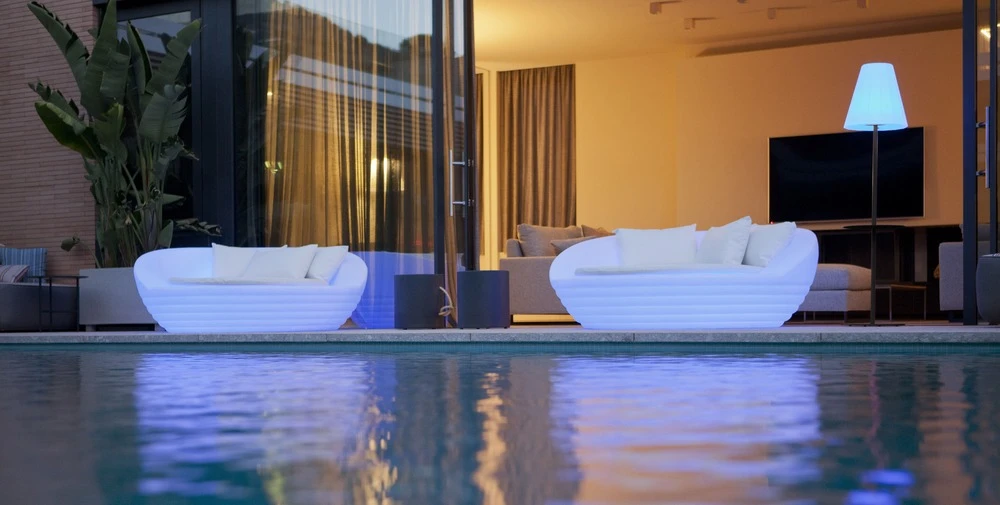 Lit De Jardin Lumineux Formentera Lumière Blanche Froide Par Câble ø164cm 3 Lit De Jardin Lumineux Formentera Lumière Blanche Froide Par Câble ø164cm – Image 3