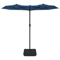 VIDAXL Parasol à Double Tête Avec Led Bleu Azuré 316x240 Cm 10 VIDAXL Parasol à Double Tête Avec Led Bleu Azuré 316x240 Cm -Konst Decor Magasin 6470a72f16d343.75561042