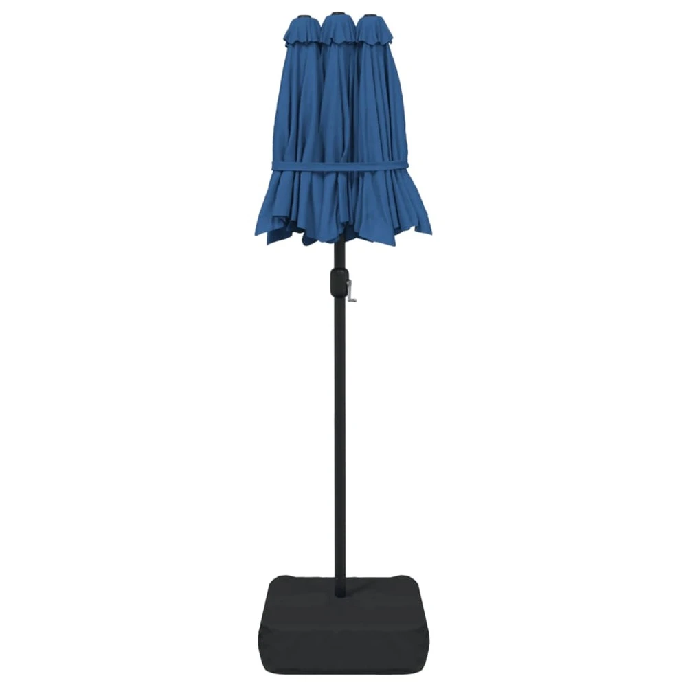VIDAXL Parasol à Double Tête Bleu Azuré 316x240 Cm 5 VIDAXL Parasol à Double Tête Bleu Azuré 316x240 Cm – Image 5