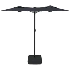 VIDAXL Parasol à Double Tête Avec Led Noir 316x240 Cm 11 VIDAXL Parasol à Double Tête Avec Led Noir 316x240 Cm -Konst Decor Magasin 6470a7324cb544.43226900