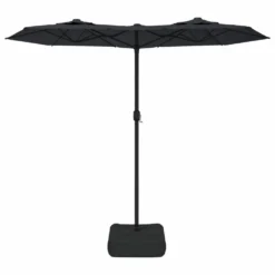 VIDAXL Parasol à Double Tête Avec Led Noir 316x240 Cm 10 VIDAXL Parasol à Double Tête Avec Led Noir 316x240 Cm -Konst Decor Magasin 6470a7325d4883.44188063