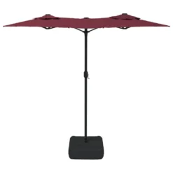 VIDAXL Parasol à Double Tête Avec Led Rouge Bordeaux 316x240 Cm 11 VIDAXL Parasol à Double Tête Avec Led Rouge Bordeaux 316x240 Cm -Konst Decor Magasin 6470a733190f99.62332197