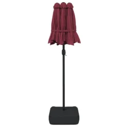 VIDAXL Parasol à Double Tête Avec Led Rouge Bordeaux 316x240 Cm 13 VIDAXL Parasol à Double Tête Avec Led Rouge Bordeaux 316x240 Cm -Konst Decor Magasin 6470a733204238.80915678