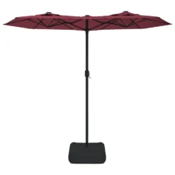 VIDAXL Parasol à Double Tête Avec Led Rouge Bordeaux 316x240 Cm 10 VIDAXL Parasol à Double Tête Avec Led Rouge Bordeaux 316x240 Cm -Konst Decor Magasin 6470a733291e94.30398996
