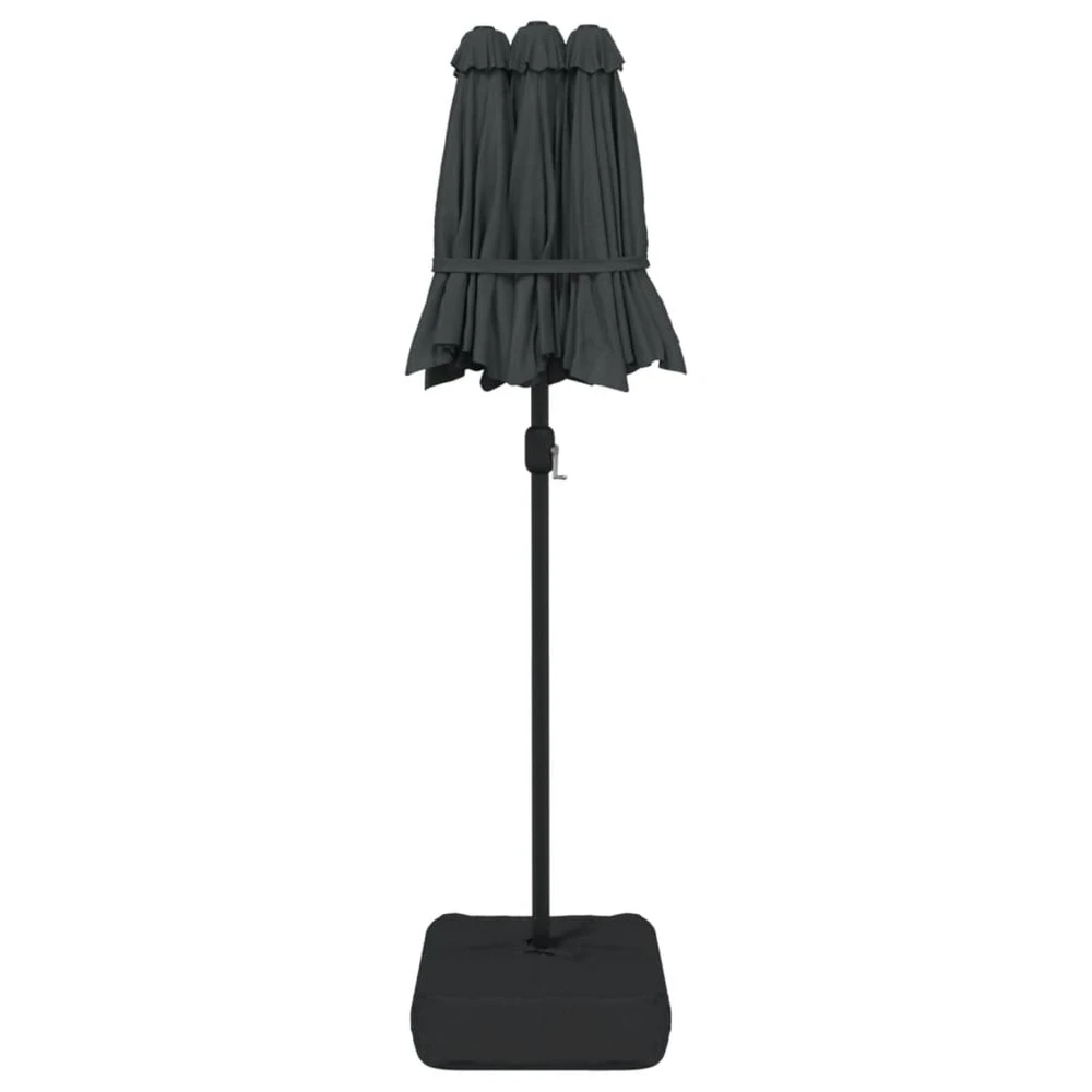 VIDAXL Parasol à Double Tête Avec Led Anthracite 316x240 Cm 7 VIDAXL Parasol à Double Tête Avec Led Anthracite 316x240 Cm – Image 7