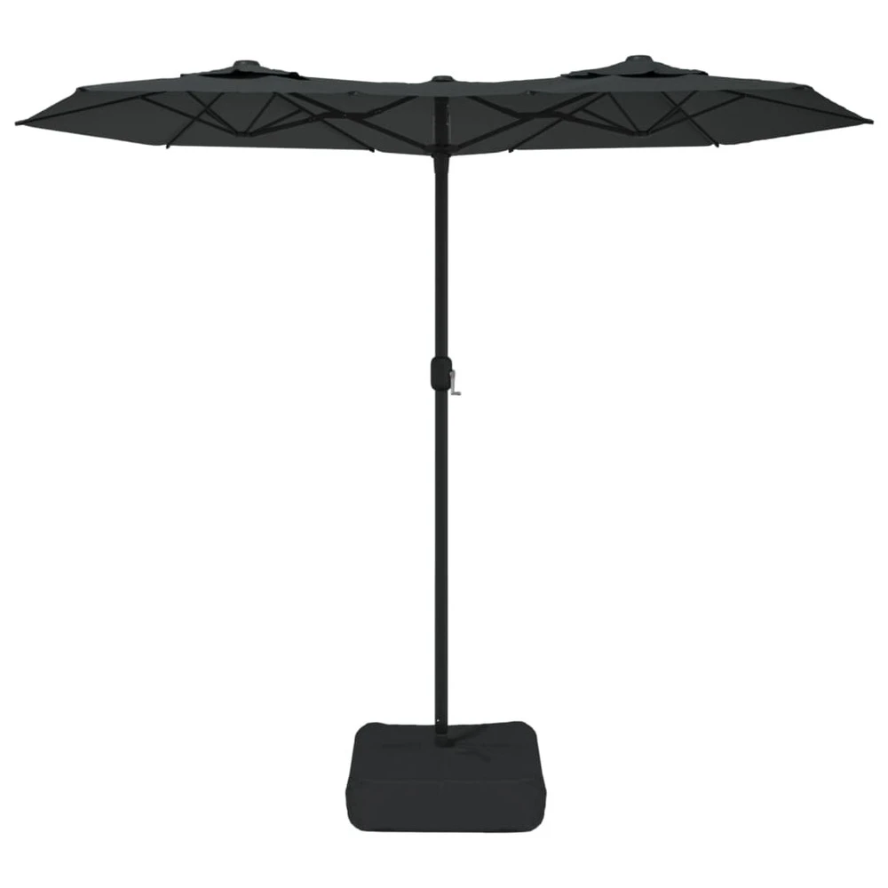 VIDAXL Parasol à Double Tête Avec Led Anthracite 316x240 Cm 4 VIDAXL Parasol à Double Tête Avec Led Anthracite 316x240 Cm – Image 4