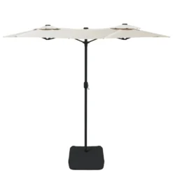VIDAXL Parasol à Double Tête Blanc Sable 316x240 Cm 10 VIDAXL Parasol à Double Tête Blanc Sable 316x240 Cm -Konst Decor Magasin 6470a734b11876.27401330