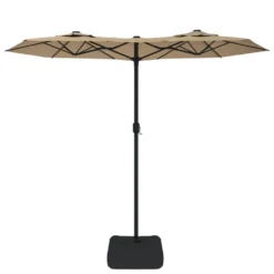 VIDAXL Parasol à Double Tête Taupe 316x240 Cm 9 VIDAXL Parasol à Double Tête Taupe 316x240 Cm -Konst Decor Magasin 6470a7356a9fa1.66859884