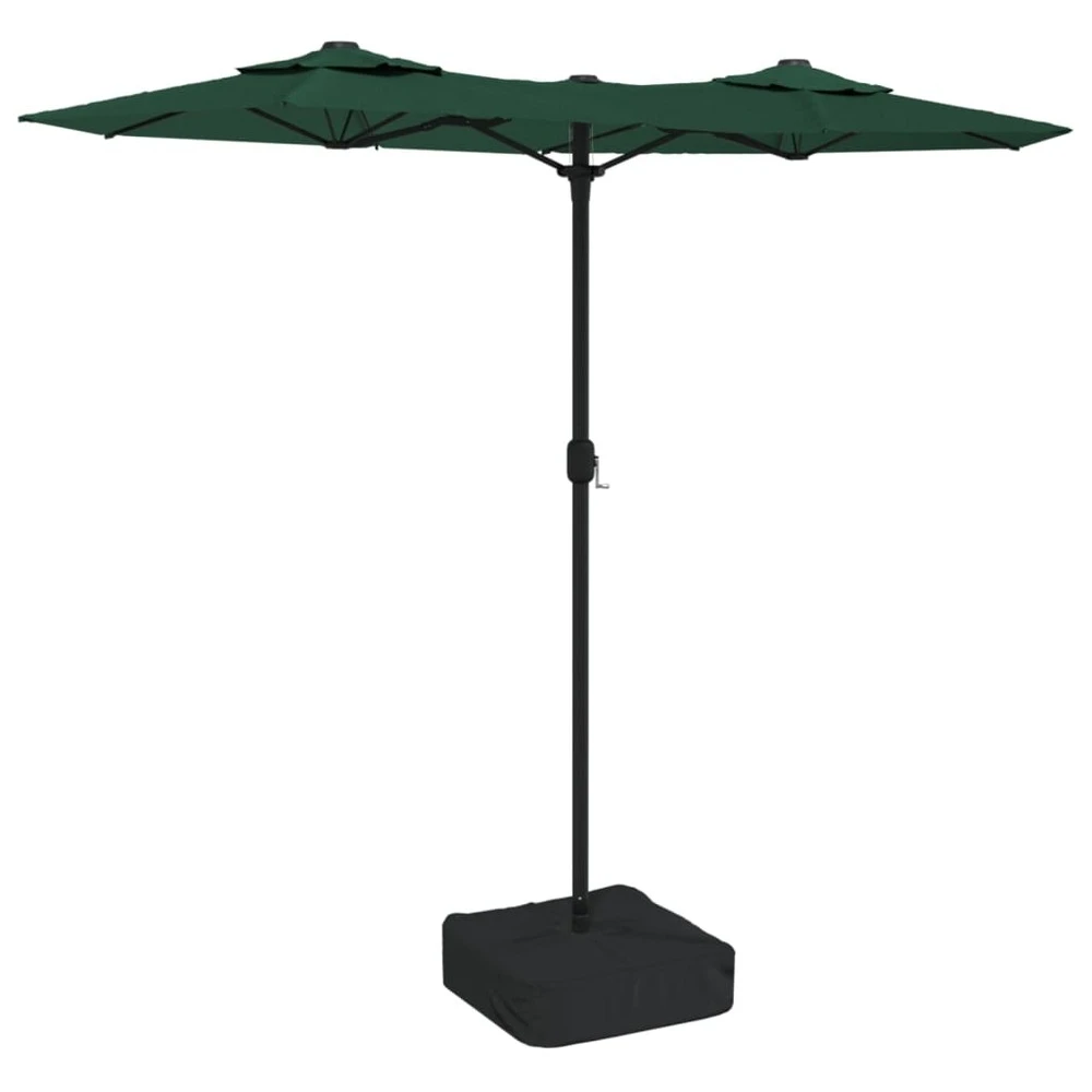 VIDAXL Parasol à Double Tête Vert 316x240 Cm 1 VIDAXL Parasol à Double Tête Vert 316x240 Cm
