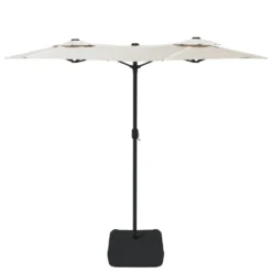 VIDAXL Parasol à Double Tête Avec Led Blanc Sable 316x240 Cm 11 VIDAXL Parasol à Double Tête Avec Led Blanc Sable 316x240 Cm -Konst Decor Magasin 6470a737367e23.06311094