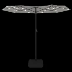VIDAXL Parasol à Double Tête Avec Led Blanc Sable 316x240 Cm 12 VIDAXL Parasol à Double Tête Avec Led Blanc Sable 316x240 Cm -Konst Decor Magasin 6470a73739fa93.25516591