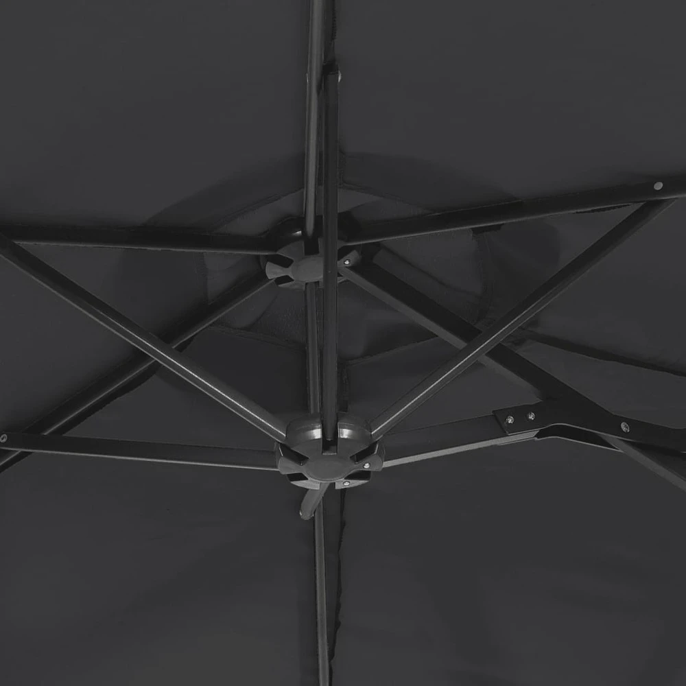 VIDAXL Parasol à Double Tête Noir 316x240 Cm 6 VIDAXL Parasol à Double Tête Noir 316x240 Cm – Image 6