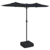 VIDAXL Parasol à Double Tête Noir 316x240 Cm