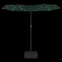 VIDAXL Parasol à Double Tête Avec Led Vert 316x240 Cm 12 VIDAXL Parasol à Double Tête Avec Led Vert 316x240 Cm -Konst Decor Magasin 6470a73910aac9.67936956