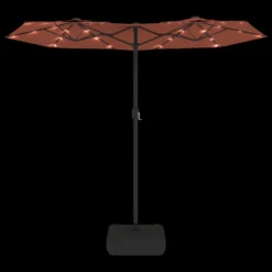 VIDAXL Parasol à Double Tête Avec Led Terre Cuite 316x240 Cm 12 VIDAXL Parasol à Double Tête Avec Led Terre Cuite 316x240 Cm -Konst Decor Magasin 6470a739c5d094.97317981