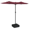 VIDAXL Parasol à Double Tête Rouge Bordeaux 316x240 Cm