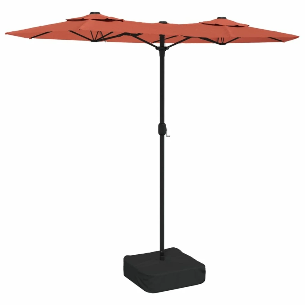 VIDAXL Parasol à Double Tête Terre Cuite 316x240 Cm 2 VIDAXL Parasol à Double Tête Terre Cuite 316x240 Cm – Image 2