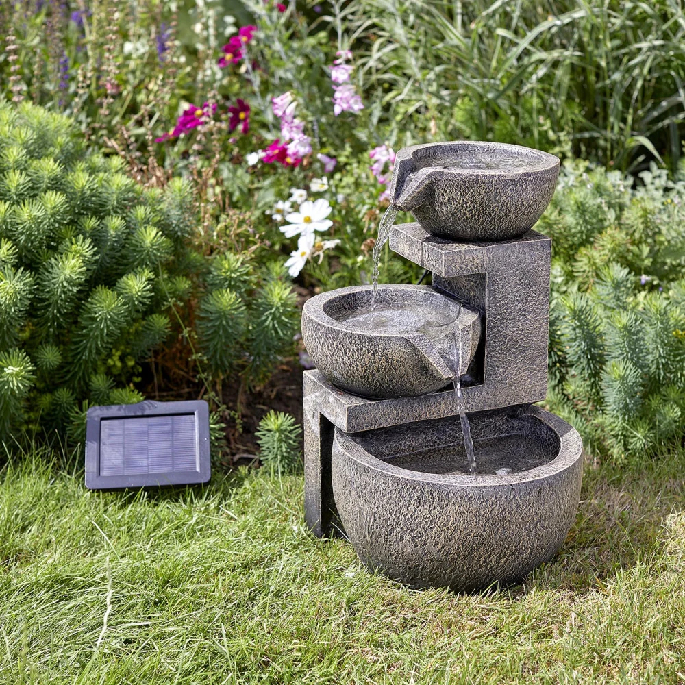 Fontaine Solaire En Résine Cascade Genoa 2 Fontaine Solaire En Résine Cascade Genoa – Image 2