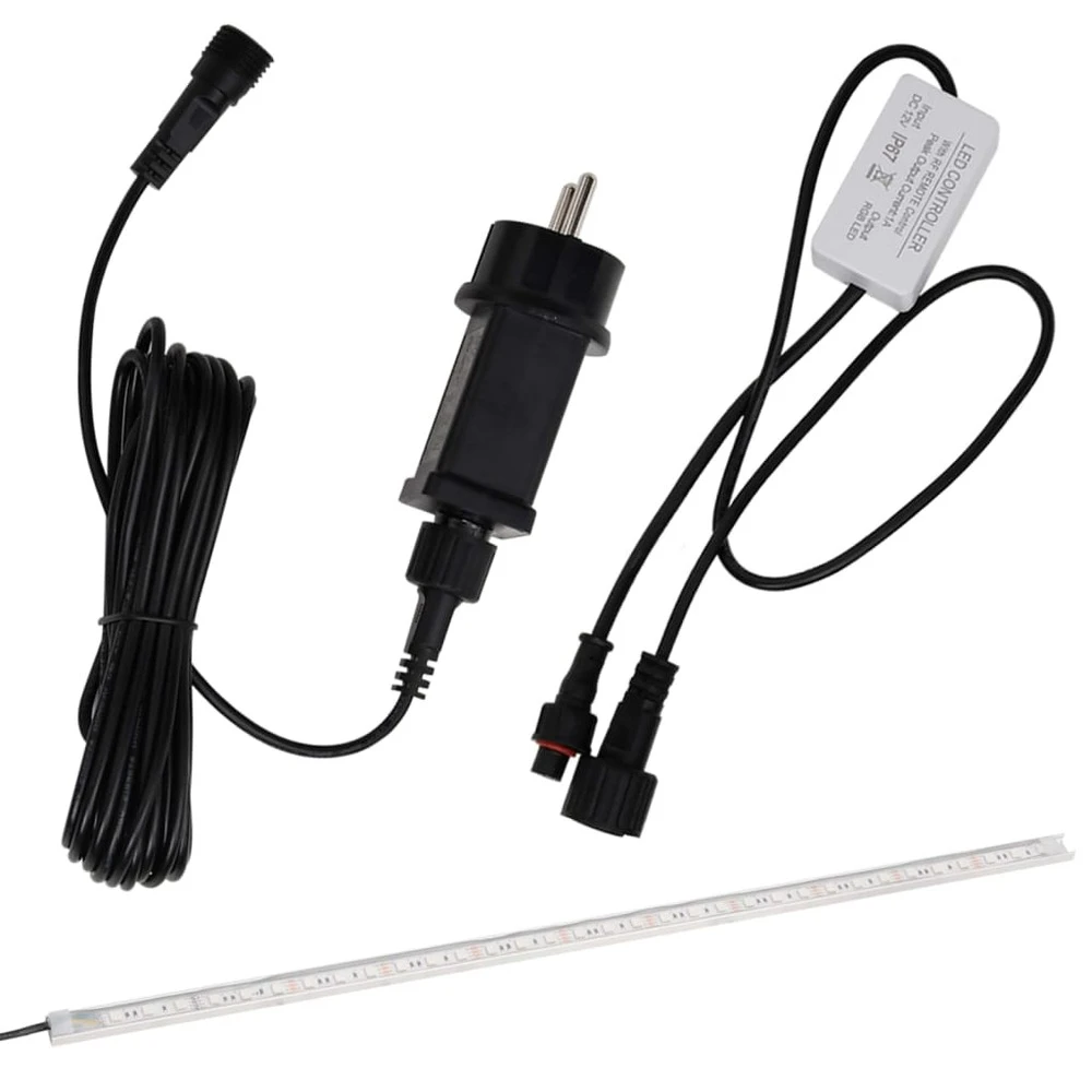 VIDAXL Lame De Cascade De Piscine Avec Led Acier Inoxydable 110 Cm 7 VIDAXL Lame De Cascade De Piscine Avec Led Acier Inoxydable 110 Cm – Image 7