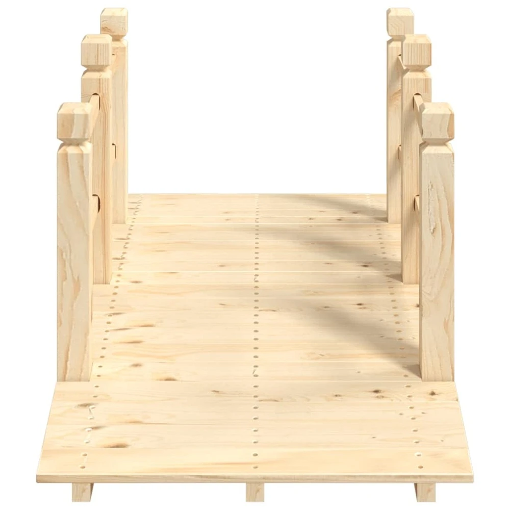 VIDAXL Pont De Jardin Avec Garde-corps 150x67x56cm Bois Massif épicéa 4 VIDAXL Pont De Jardin Avec Garde-corps 150x67x56cm Bois Massif épicéa – Image 4