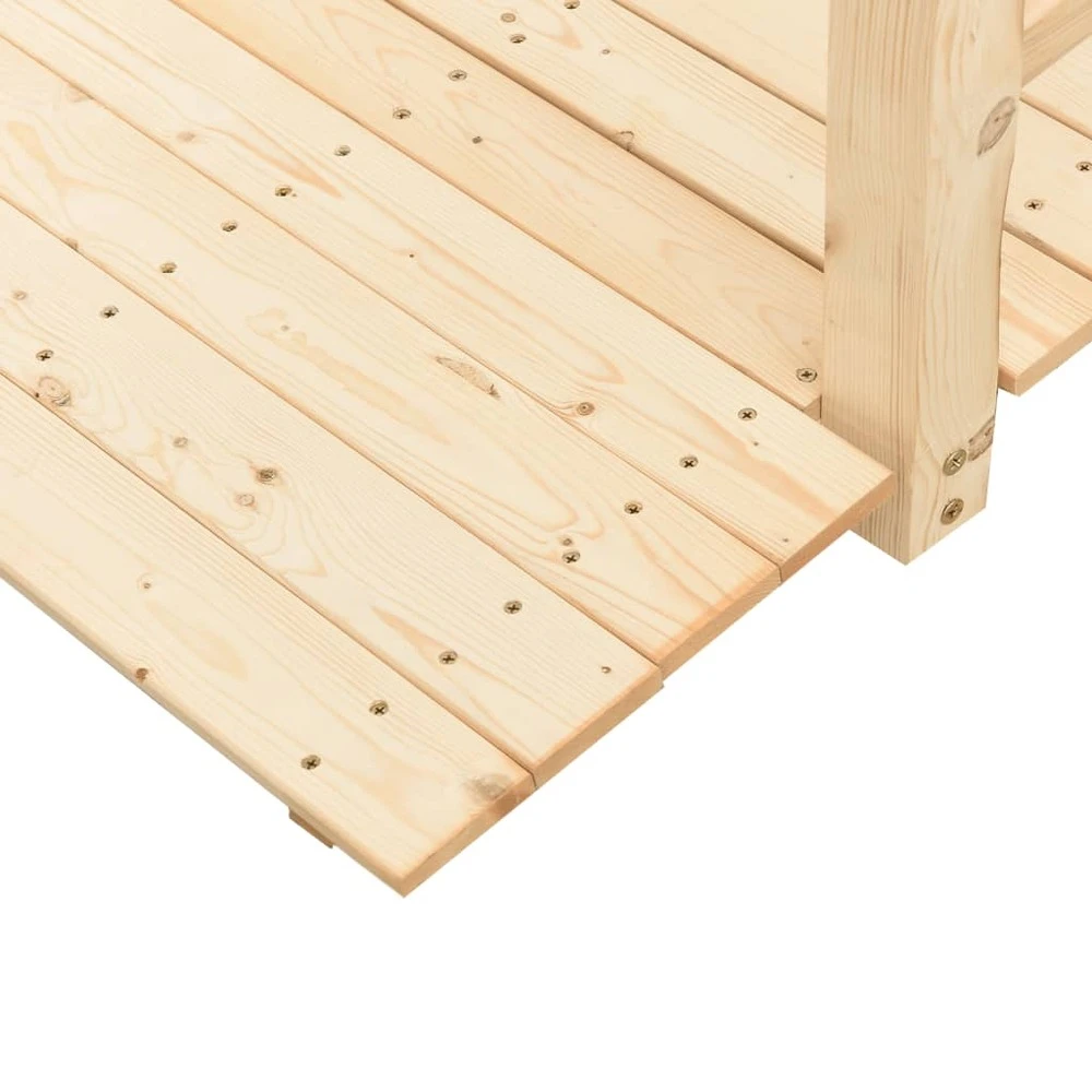 VIDAXL Pont De Jardin Avec Garde-corps 150x67x56cm Bois Massif épicéa 5 VIDAXL Pont De Jardin Avec Garde-corps 150x67x56cm Bois Massif épicéa – Image 5