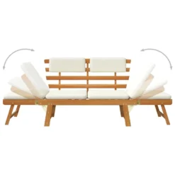 VIDAXL Banc De Jardin Avec Coussins 2-en-1 -Konst Decor Magasin 6478dca3928c53.30096993