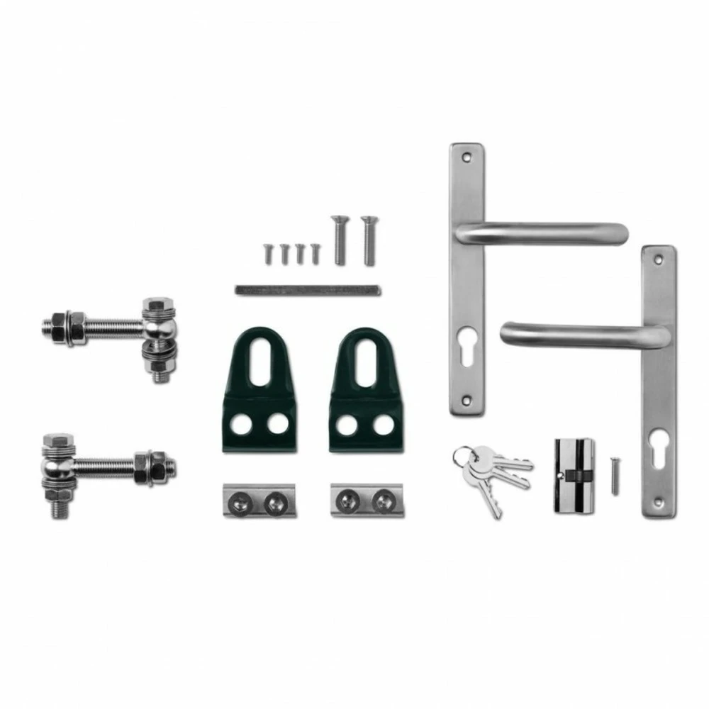 Portillon Barreaudé Acier Galvanisé Passage 1m Vert H 1m50 4 Portillon Barreaudé Acier Galvanisé Passage 1m Vert H 1m50 – Image 4