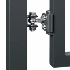 Portillon Barreaudé Acier Galvanisé Passage 1m Gris Anthracite H 1m80 -Konst Decor Magasin 64793f5a24eb74.35232011