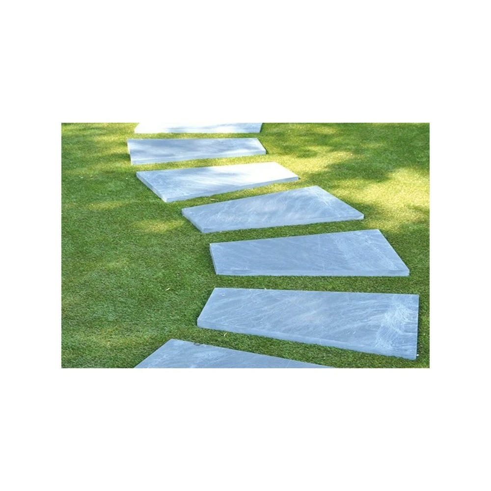 Pas Japonais Trapèze Ardoise 80 X 50/30 X 3 Cm - Gris (lot De 10) 2 Pas Japonais Trapèze Ardoise 80 X 50/30 X 3 Cm - Gris (lot De 10) – Image 2