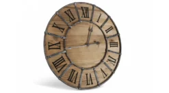 Grande Horloge Ancienne Bois Métal Marron 66x4x66cm - Bois, Métal 7 Grande Horloge Ancienne Bois Métal Marron 66x4x66cm - Bois, Métal -Konst Decor Magasin 6479de0d2c2b13.88764535