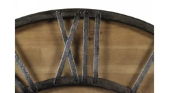 Grande Horloge Ancienne Fer Forgé Bois 80cm - Marron 7 Grande Horloge Ancienne Fer Forgé Bois 80cm - Marron -Konst Decor Magasin 6479de0edc5db0.97457534