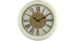 Horloge Ancienne Murale Hôtel Westminster 47cm - Fer - Blanc