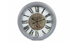 Horloge Ancienne Murale Dupont & Allardet Métal Gris 62cm