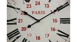 Horloge Ancienne Murale Paris Métal Blanc 58cm -Konst Decor Magasin 6479de28b0f673.09200144