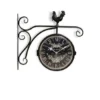 Horloge De Gare Ancienne Double Face Henri Dupont Fer Forge Noir 24cm - Fer Forgé