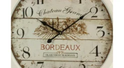 Horloge Ancienne Murale Château Grand Bordeaux 58cm - Fer - Blanc 5 Horloge Ancienne Murale Château Grand Bordeaux 58cm - Fer - Blanc -Konst Decor Magasin 6479de3373ad41.11154909