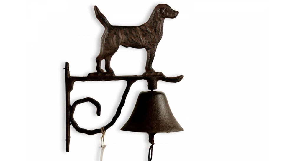 Cloche Chien Fonte Marron 21x11x26cm 2 Cloche Chien Fonte Marron 21x11x26cm – Image 2