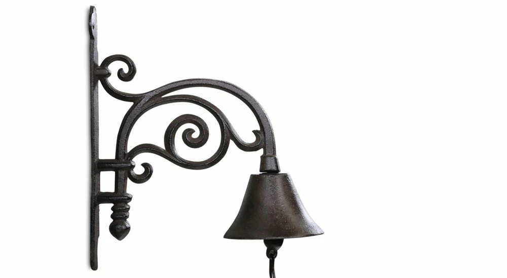 Cloche Fonte Marron 23.5x10.5x27cm 5 Cloche Fonte Marron 23.5x10.5x27cm – Image 5