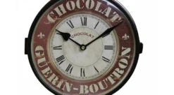 Horloge De Gare Ancienne Double Face Chocolat Guerin-boutron Fer Forge Rouge-bordeaux 24cm - Fer Forgé 8 Horloge De Gare Ancienne Double Face Chocolat Guerin-boutron Fer Forge Rouge-bordeaux 24cm - Fer Forgé -Konst Decor Magasin 6479de3e5e46d9.12970490