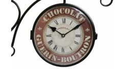 Horloge De Gare Ancienne Double Face Chocolat Guerin-boutron Fer Forge Rouge-bordeaux 24cm - Fer Forgé 7 Horloge De Gare Ancienne Double Face Chocolat Guerin-boutron Fer Forge Rouge-bordeaux 24cm - Fer Forgé -Konst Decor Magasin 6479de3e62bfb0.52754614