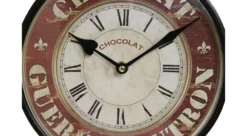 Horloge De Gare Ancienne Double Face Chocolat Guerin-boutron Fer Forge Rouge-bordeaux 24cm - Fer Forgé 9 Horloge De Gare Ancienne Double Face Chocolat Guerin-boutron Fer Forge Rouge-bordeaux 24cm - Fer Forgé -Konst Decor Magasin 6479de3e706bd1.29620165