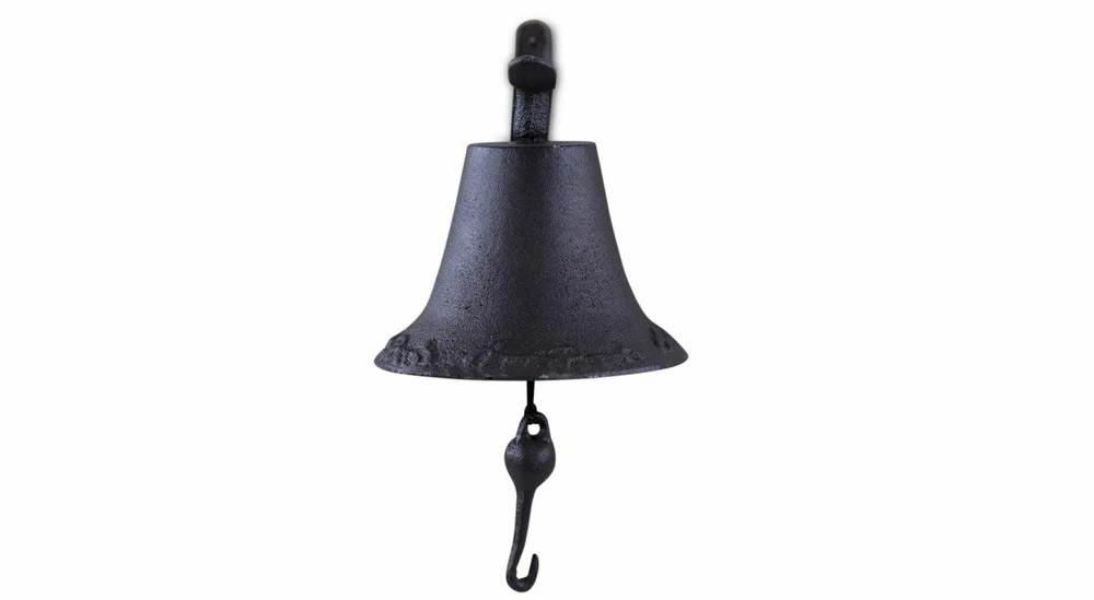 Cloche Fonte Marron 31x17x31cm 4 Cloche Fonte Marron 31x17x31cm – Image 4