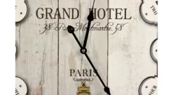Horloge Ancienne Balancier Grand Hôtel Montmartre Bois Blanc 58cm - Gris 6 Horloge Ancienne Balancier Grand Hôtel Montmartre Bois Blanc 58cm - Gris -Konst Decor Magasin 6479de4239eb68.22886591