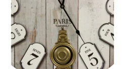 Horloge Ancienne Balancier Grand Hôtel Montmartre Bois Blanc 58cm - Gris 7 Horloge Ancienne Balancier Grand Hôtel Montmartre Bois Blanc 58cm - Gris -Konst Decor Magasin 6479de4245c0c9.85794156