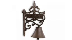 Cloche Welcome Fonte Marron 18x10.5x26.5cm 10 Cloche Welcome Fonte Marron 18x10.5x26.5cm -Konst Decor Magasin 6479de46330157.88302179