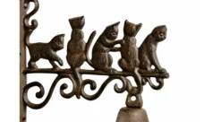 Cloche Chats Fonte Marron 20.5x9x27cm 9 Cloche Chats Fonte Marron 20.5x9x27cm -Konst Decor Magasin 6479de477d3853.70430942