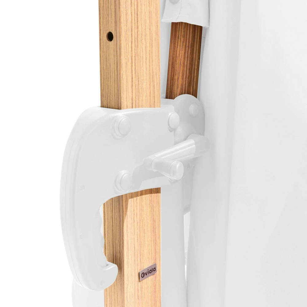 Parasol Déporté 3x3m Et 4 Dalles Lestées Effet Bois Blanc 3 Parasol Déporté 3x3m Et 4 Dalles Lestées Effet Bois Blanc – Image 3