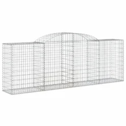 VIDAXL Paniers à Gabions Arqués 6 Pcs 300x50x100/120 Cm Fer Galvanisé 8 VIDAXL Paniers à Gabions Arqués 6 Pcs 300x50x100/120 Cm Fer Galvanisé -Konst Decor Magasin 647dd2f3a17f18.12010014